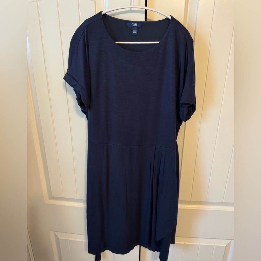 Chaps Classic Navy Knee length Dress
